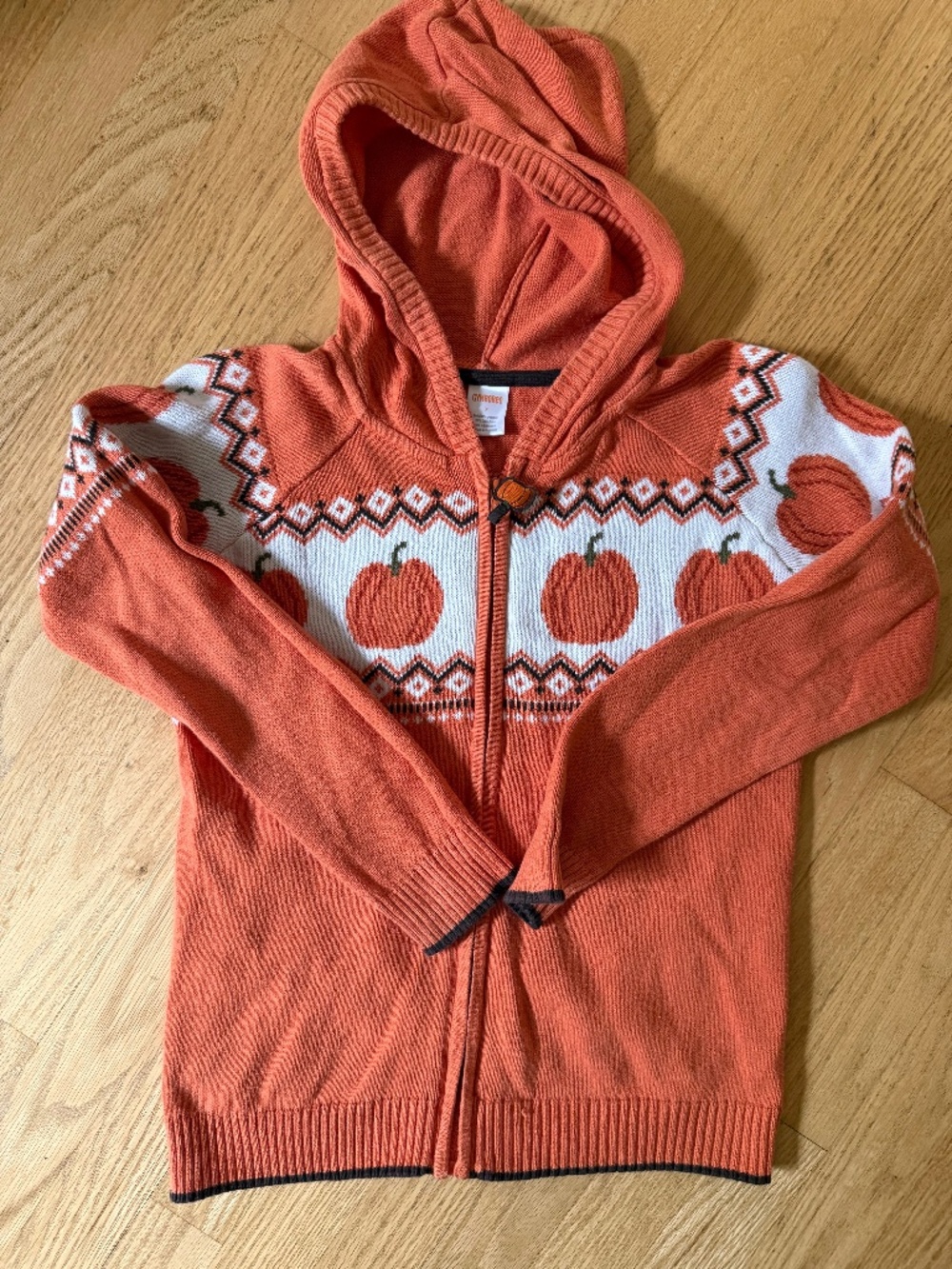 Gymboree Boys 7 Pumpkin Sweater Orange